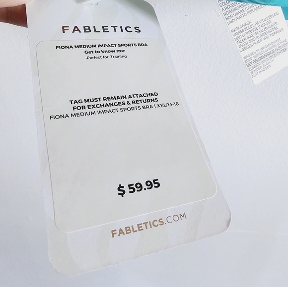 NWT Fabletics Fiona Low-Impact Colorblock Sports Bra Women's Plus Size XXL - Picture 7 of 8